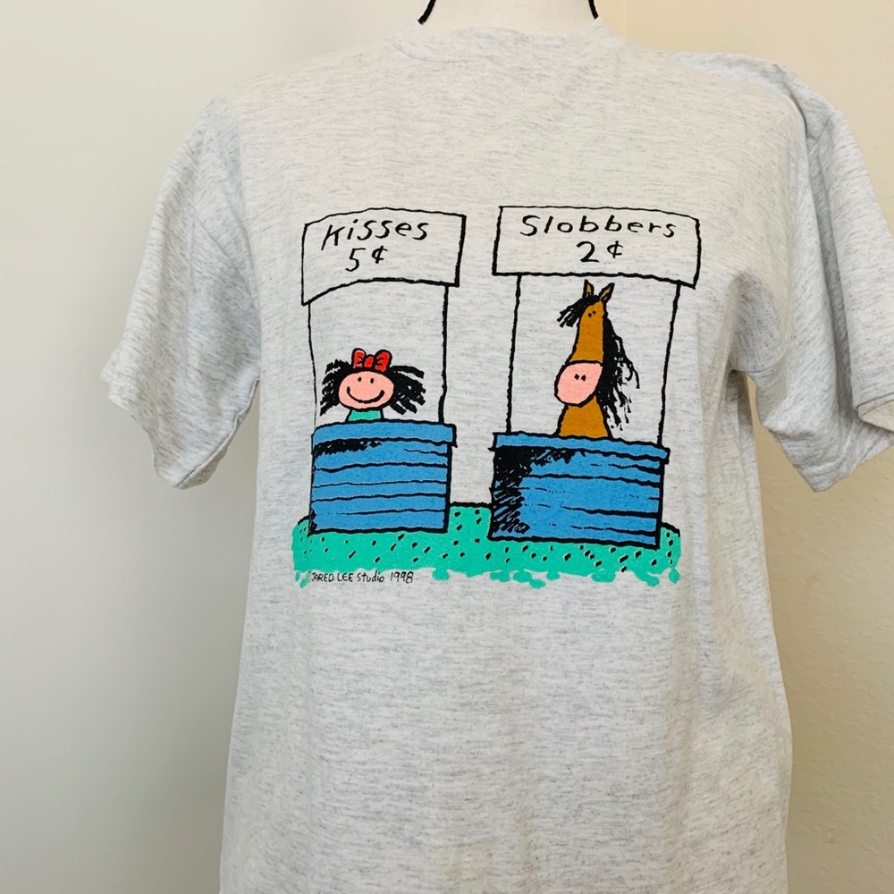 Kisses and slobbers brand new horse shirt! 10-12